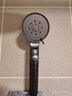 花栖之谷增压花洒喷头多功能手持花洒家用淋浴喷头 【黑色磨砂 】五档 实拍图