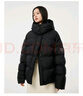 坦博尔羽绒服女短款时尚潮流可脱卸帽百搭保暖外套550388T 黑色 160  实拍图