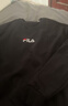 FILA 斐乐女装卫衣男女同款套头卫衣秋冬情侣款休闲加绒保暖长袖上衣 正黑色-BK M 170/92A/M 实拍图