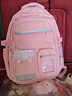 靓宝宝库洛米三到六女孩小学生减负护脊大容量一年级二女童轻便儿童书包 大号粉色(适合3-6年级) 实拍图