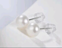 天使之泪S925银淡水珍珠耳钉珍珠耳饰简约百搭素耳钉5-6mm 实拍图