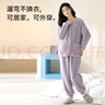 猫人（MiiOW）女士睡衣女秋冬珊瑚绒情侣款睡衣加绒加厚可保暖冬天外穿家居服 实拍图