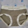 猫人（MiiOW）无痕内裤女士80支长绒棉抑菌中高腰女生三角短裤三条装 实拍图