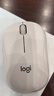 罗技（Logitech）M221 轻音鼠标 无线鼠标 办公鼠标 对称鼠标 带无线微型接收器 米白色 实拍图