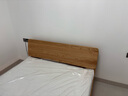 源氏木语全实木床现代简约橡木多功能主卧大床北欧风小户型卧室夜灯双人床 橡木原木色高铺1.5*1.9m无垫 实拍图