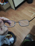 依视路（ESSILOR） 钻晶系列高清耐磨防蓝光近视超薄镜片专业配度数眼镜架男女镜框 金属-全框-2130DG-枪色 镜框+依视路膜岩高清1.60现片 实拍图