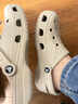 卡骆驰（CROCS）洞洞鞋贝雅男鞋女鞋轻便耐磨一脚蹬拖鞋休闲鞋|10126 卵石色-2V3 40 (250mm) 实拍图