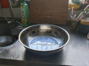 【不锈钢】和面盆厨房烘焙家用火锅盆洗菜打蛋汤锅盆醒面盆料理盆 32cm【热卖款】不锈钢 和面盆 实拍图