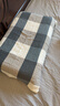 洁丽雅（Grace）家纺 绅士格子纯棉加厚吸汗大枕巾 两条装 兰 145g/条 80*50cm 实拍图