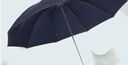 天堂 加大雨伞长柄 半自动超大10骨加固商务伞  夜空蓝  实拍图