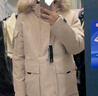 骆驼（CAMEL）户外极寒派克工装毛领情侣款羽绒服保暖加厚中长款外套 实拍图