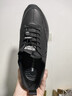 稻草人秋冬新款男鞋休闲鞋皮鞋男士跑步运动鞋轻质舒适 501 刺绣黑色 44 实拍图