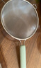 炊大皇 双耳漏勺细网304不锈钢滤网勺豆浆过滤网筛婴儿辅食 绿中号26目 实拍图