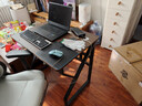 全品屋实木电脑桌双人书桌办公桌工作台学生台式电竞桌80CM 实拍图