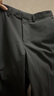 京东京造【易打理 轻松出门】休闲裤男西裤男直筒西装冬季男裤 黑色2.0 L 实拍图