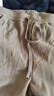罗蒙羊羔绒双层加绒加厚休闲裤男冬季中青年运动卫裤防寒保暖直筒棉裤 卡其 L (175) 适合115-135斤 实拍图