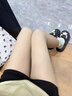 茉寻杨颖同款光腿神器纽扣款可拆卸超自然连裤袜踩脚自然肤薄绒款 实拍图