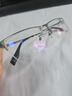普莱斯（pulais）近视眼镜框可配度数纯钛金属高端商务半框超轻8g男士眼镜架19897A 实拍图