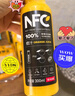 农夫山泉100%纯果汁NFC橙汁300ml*10瓶整箱鲜果冷压榨饮料礼盒热门商品 实拍图