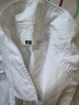 优衣库女装全棉衬衫/长袖衬衣薄外套通勤长绒棉新款479078 00 白色 M 实拍图