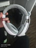 声籁A566 头戴式学习耳机英语听力听说考试网课耳麦中考人机对话带麦克风笔记本台式机电脑 白双插头 实拍图