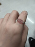 水晶碧玺和田玉戒指复古女生民族风碧玺石榴石装饰扳指礼物 碧玺草莓晶貔貅戒指 实拍图
