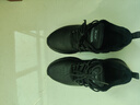 特步运动鞋男鞋跑步鞋冬季加绒皮面防水轻便减震休闲慢跑鞋棉鞋黑色 实拍图