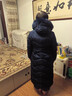 雅鹿羽绒服女长款修身新款加厚气质过膝长款AS 蓝色-菱形格款 2XL 175（135-150斤） 实拍图