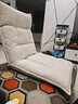 源氏木语榻榻米躺椅客厅奶油风懒人椅飘窗可折叠小椅子阳台靠背椅 0.54米躺椅(布艺梨白) 实拍图