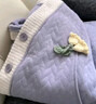 婧麒（JOYNCLEON）月子服冬款加厚保暖哺乳睡衣空气棉孕妇产后家居服 紫XL Jyz81707 实拍图