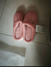 京东京造【厚底防滑】棉拖鞋女秋冬拖鞋室内居家毛拖保暖半包粉红色38-39 实拍图