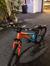 凤凰山地自行车男女变速山地车碟刹青少年儿童自行车学生单车 星际 橙蓝【单速+辐条轮】 22寸【适合130-170cm】 实拍图