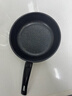 【亏本清仓】韩式麦饭石色不粘锅平底锅铁锅电磁炉不带盖 黑色小煎锅 16cm 实拍图
