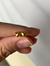 周六福足金999爱心黄金耳钉女耳饰生日礼物计价AA096006 约0.88g 一对 实拍图