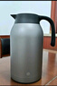 京东京造保温壶 家用大容量热水瓶按压式保温暖水壶 304不锈钢灰色2.2L 实拍图