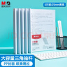 晨光（M&G）文具 5个装A4/25mm透明抽杆夹 大容量办公报告收纳拉杆夹 资料整理收纳文件夹ADMN4279I 实拍图
