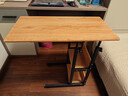修乐电脑桌懒人床边桌台式家用简约书桌宿舍简易床上小桌子可移动升降 【可升降】黄梨木色80cm 实拍图