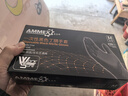 爱马斯（AMMEX）一次性手套丁腈100只中号加厚耐用实验室防护厨房黑色丁腈手套 实拍图