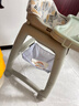 HUAERLE宝宝餐椅家用同款肯德基婴儿餐椅可调高度吃饭餐桌多功能学坐椅子 豪华款【青色餐盘+坐垫+轮子】 实拍图