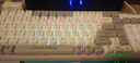 狼途（Langtu）GK102奶油骑士有线机械键盘 全键热插拔 混彩灯效 人体工学 青轴 实拍图