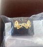 周大生黄金耳饰女5G足金双层蝴蝶金耳钉生日礼物送女友 小仙蝶 1.63g 实拍图