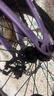 凤凰山地自行车男女变速山地车碟刹青少年儿童自行车学生单车 星际 粉紫【单速+辐条轮】 18寸【适合120-155cm】 实拍图