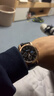【网红爆款】商务腕表石英运动表休闲皮带男女手表 黑色 实拍图