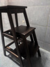 那澜多好实木梯凳花架梯子两用步梯家用折叠伸缩多功能登高梯加厚楼梯凳子 实木推拉 三步梯 实拍图