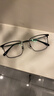 万新近视眼镜超轻商务眼镜框男防蓝光眼镜可配度数定制散光配镜TK2 9051黑色 配万新1.60较薄非球面树脂镜片 实拍图