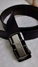 RONALDPOLO皮带男士真皮自动扣内扣式腰带纯牛皮品牌裤带十大生日礼物送男友 枪色 120cm 实拍图