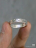 中国黄金（CHINA GOLD）木与枝情侣对戒足银连理枝活口银戒指七夕情人节生日礼物送女友 足银*木与枝情侣戒指【品牌礼盒】 实拍图