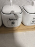 迈卡伦北欧简约陶瓷家用调料盒调味罐盐罐调料瓶用品油泼辣子罐 3个黑线白罐-配木板 勺+标签 实拍图