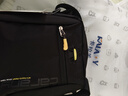 卡拉羊休闲运动包单肩包斜挎包男士帆布包超轻竖款潮流胸包旅行便携黑色 实拍图