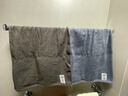 洁丽雅（Grace）新疆长绒棉A类毛巾2条装 纯棉加厚柔软面巾吸水洗脸巾 深灰+深棕 实拍图
